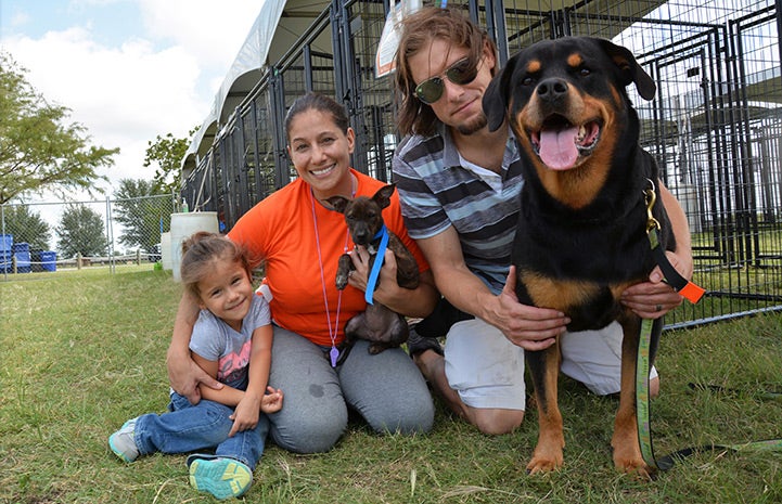 Laura and Chris Camacho made the decision to adopt Quack