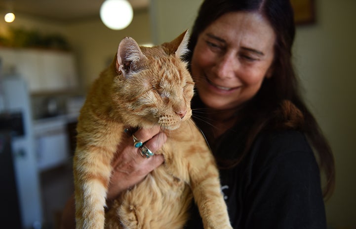 Richie’s caregivers watched him carefully during his recovery, making sure he was getting around safely