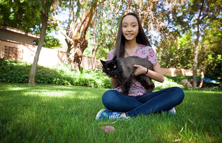 Jessica with Janet in her lap