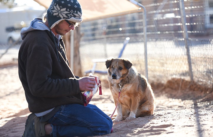 Dogtown caregiver Adam Stahlnecker says Juanita is a rock star