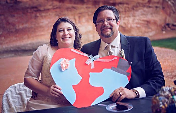 On a volunteer visit to Best Friends in 2015), Joe and Jennifer Dujka were married at Angel's Landing