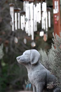 Statue at Angels Rest, much more than a pet cemetery at Best Friends