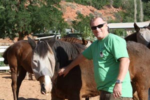 Henry Ayer in Horse Haven at Best Friends Animal Sanctuary