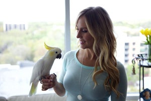 Angel the cockatoo and Cassandra