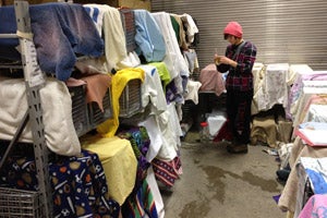 Over 110 cats were spayed or neutered. This photo shows the cats recovering in cages after being fixed.