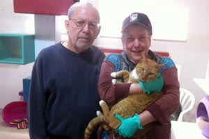 Liz and Jesus volunteering at Best Friends