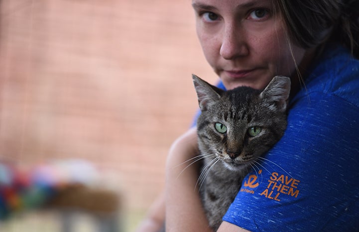 Caregiver Kristen Kolar with Major