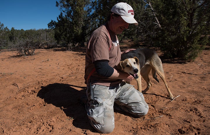 Dogtown caregiver Tom Williams chose Sequoia as his project dog