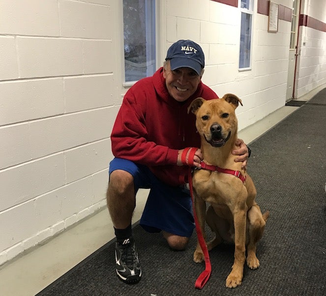 Peter and Tyler the dog