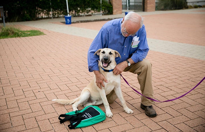 People and animals were loving the adoption event in Austin