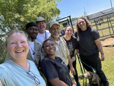 City of Selma Animal Services embed staff and volunteers with a dog