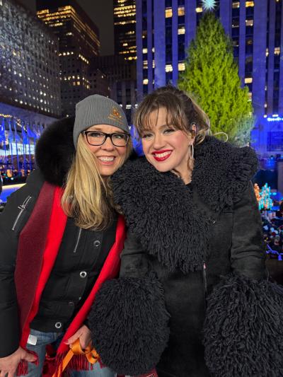 Best Friends CEO Julie Castle and Kelly Clarkson