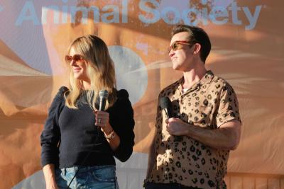 Rob McElhenney and Kaitlin Olson at the Best Friends Los Angeles Super Adoption