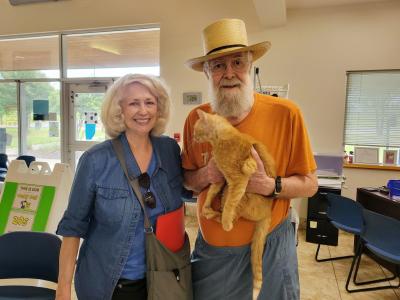 At Williamson County Regional Animal Shelter, senior cat Lloyd is reunited with his people after two months of searching.