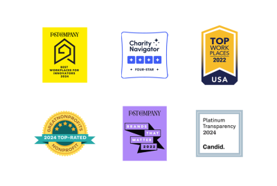 Awards logos including Fast Company’s list of the Best Workplaces For Innovators for 2024